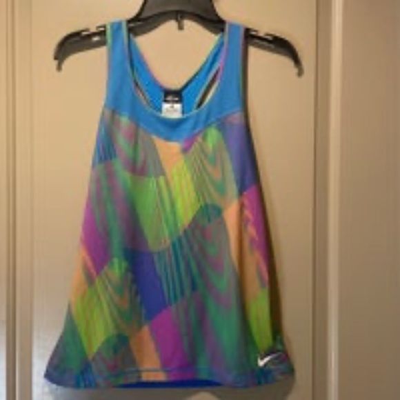 nike Tops - Nike Pro Dri-Fit Multi Color Tank size Med